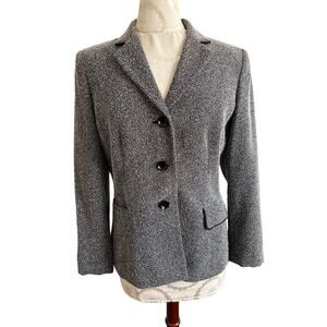 Le Suit Essentials Gray Blazer Size 8
